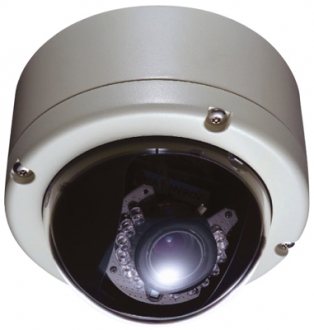 Professionelle schlagabweisenden IP-Domekameras mit 1/3* Super-HAD CCD-Sensor , 480 TVL, 3.6mm Objektiv