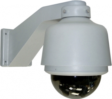 Vandalismusgeschützte Wetterfeste Tag- und Nacht- Speed-Dome-Kamera mit 220-fachem Zoom und 60 m nachtsichtweite, 704 x 576 Pixel Auflösung, 1/4* Super HAD CCD-Sensor von Sony® und 3,95 - 85,8 mm Auto-Iris- / Auto-Fokus-Objektiv
